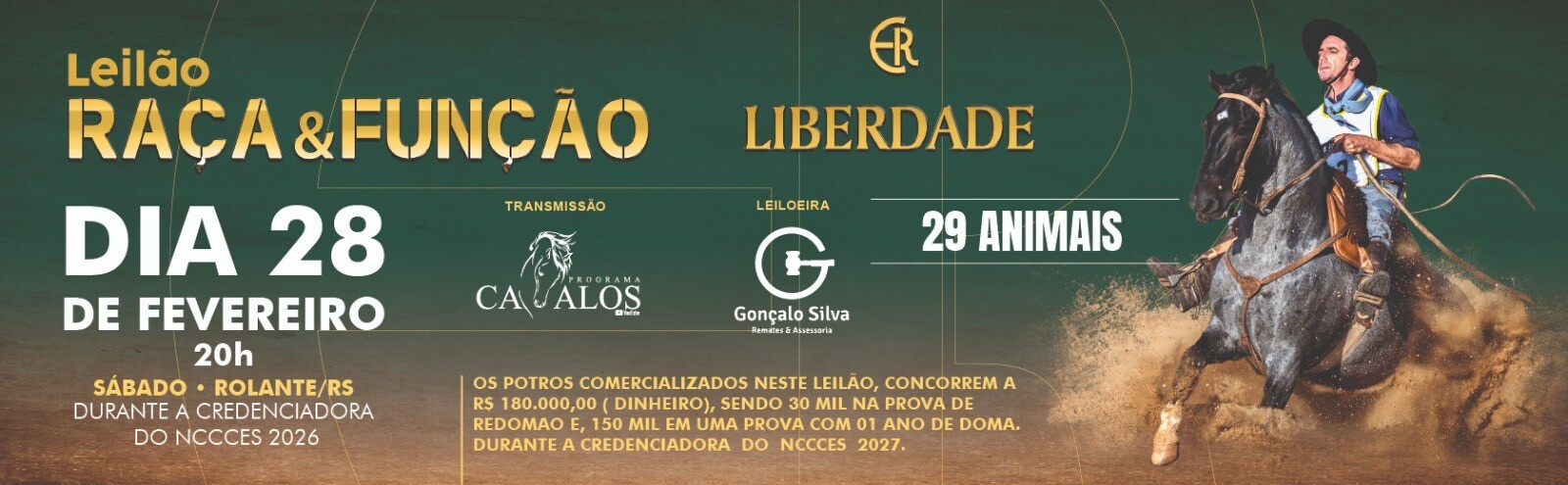 LEILÃO RAÇA & FUNÇÃO - Estância Liberdade