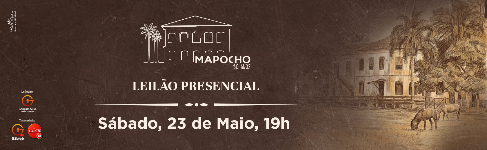 LEILÃO PRESENCIAL CABANHA MAPOCHO - 30 ANOS