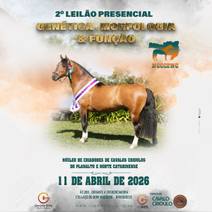 2º LEILÃO PRESENCIAL  GENÉTICA, MORFOLOGIA & FUNÇÃO 