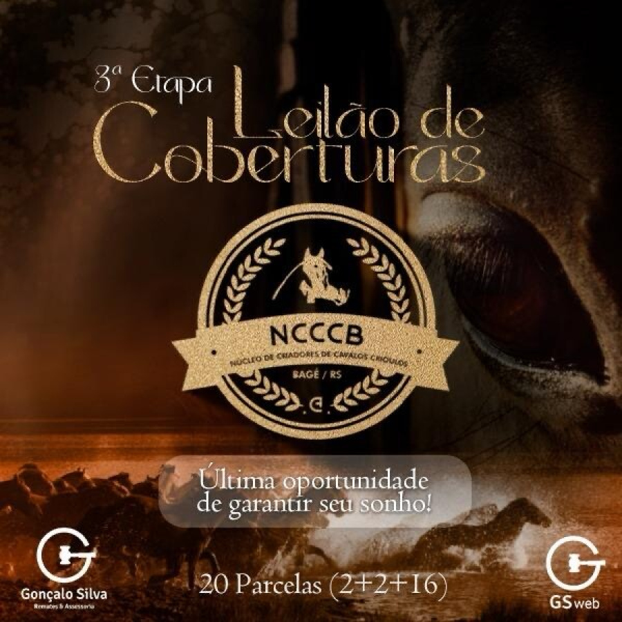 LEILÃO DE COBERTURAS NÚCLEO DE BAGÉ