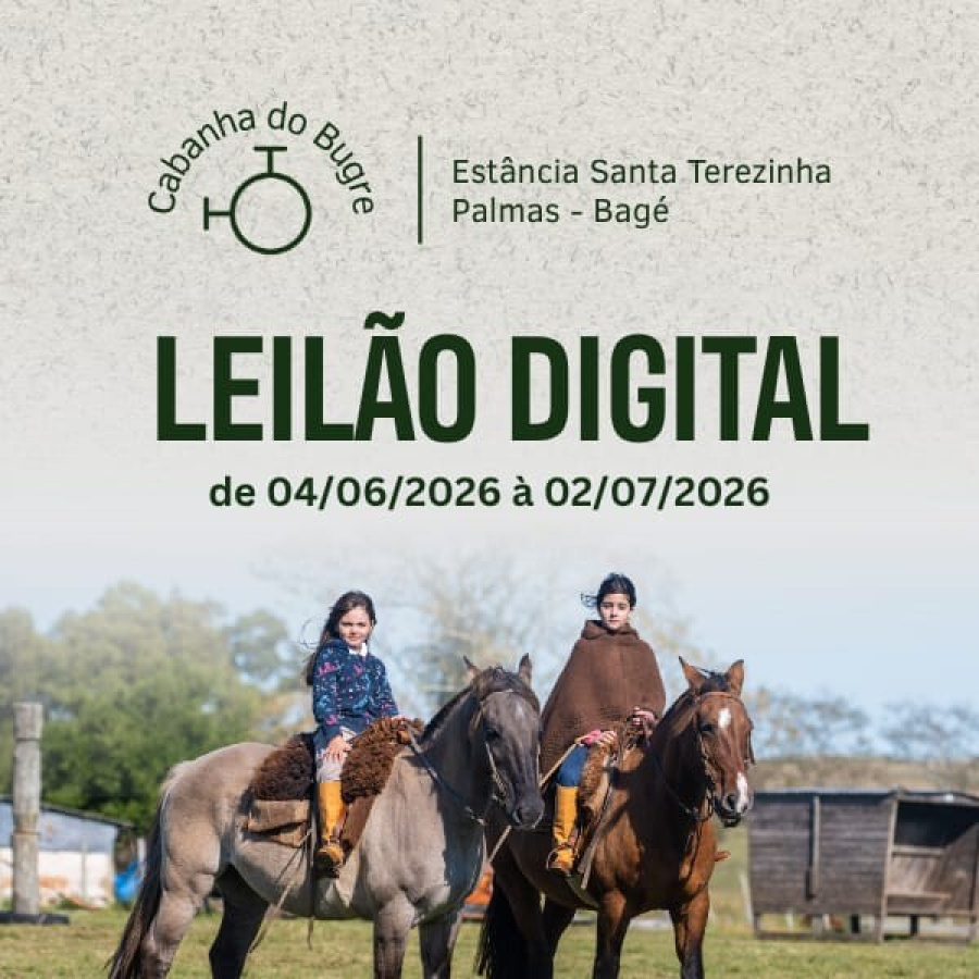 LEILÃO DIGITAL CABANHA DO BUGRE