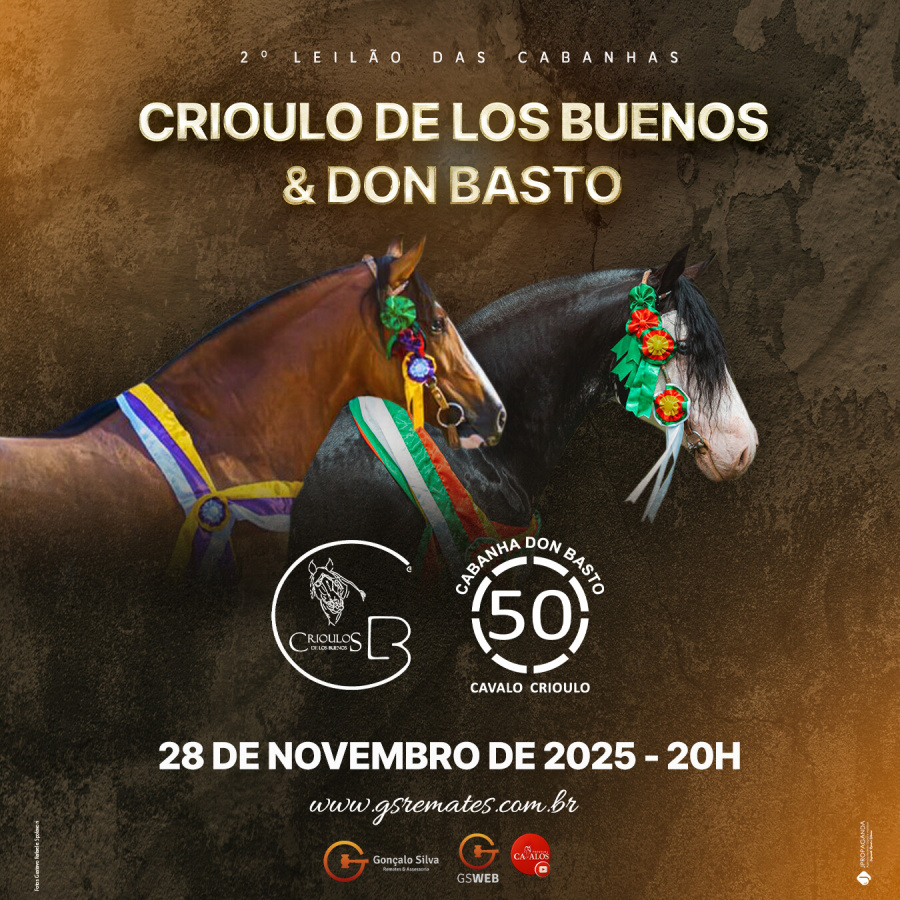 LEILÃO VIRTUAL CABANHA DON BASTO E CRIOULO DE LOS BUENOS