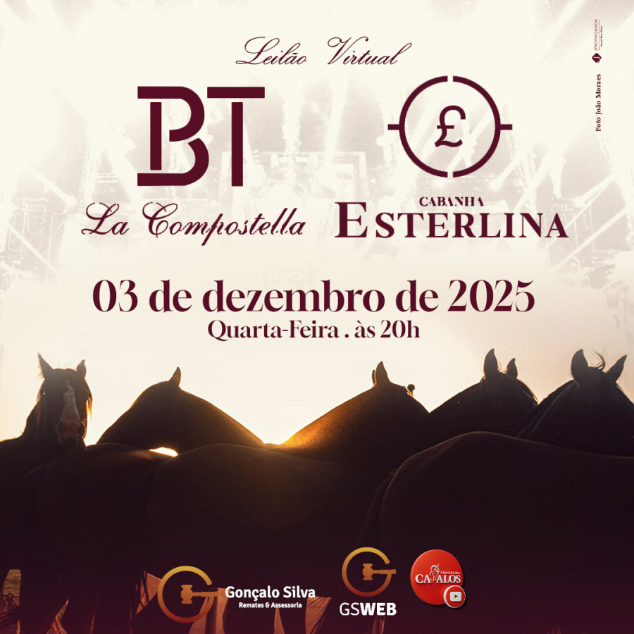 LEILÃO VIRTUAL CABANHAS LA COMPOSTELA E ESTERLINA