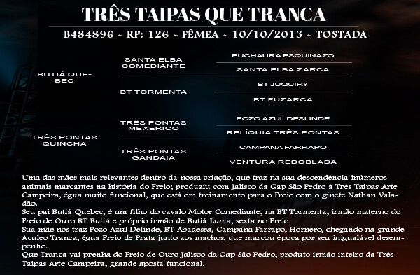 Geração TRES TAIPAS QUE TRANCA