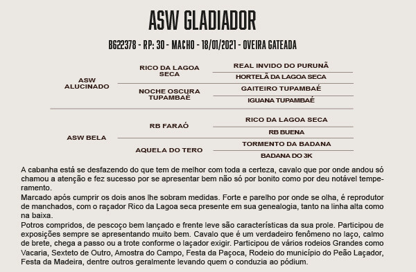 Geração ASW GLADIADOR