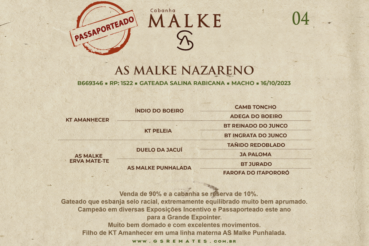 Geração AS MALKE NAZARENO