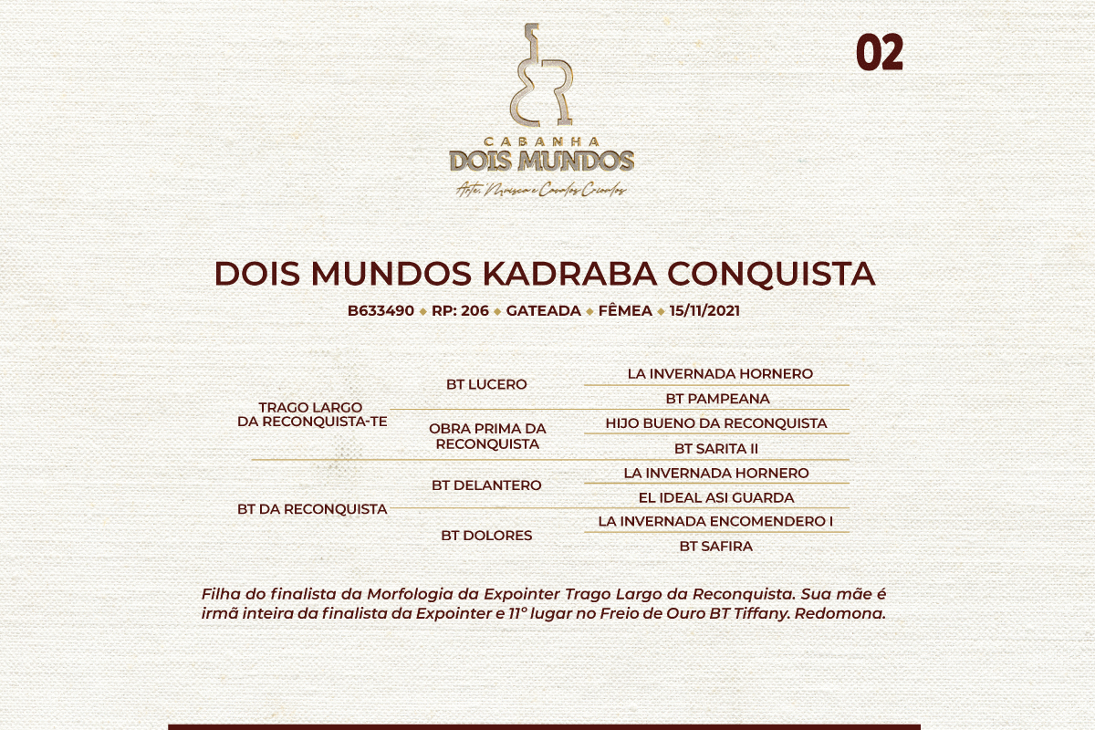Geração DOIS MUNDOS KADRABA CONQUISTA