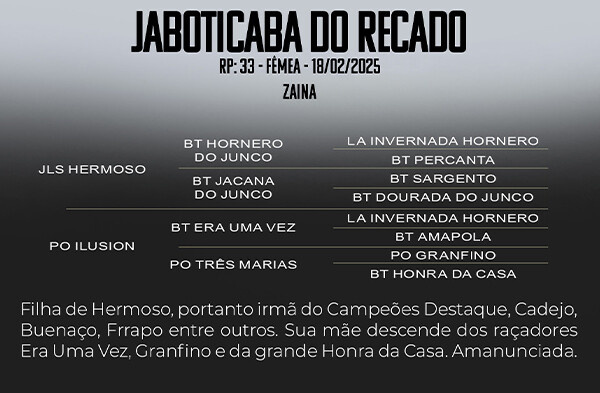 Geração JABOTICABA DO RECADO