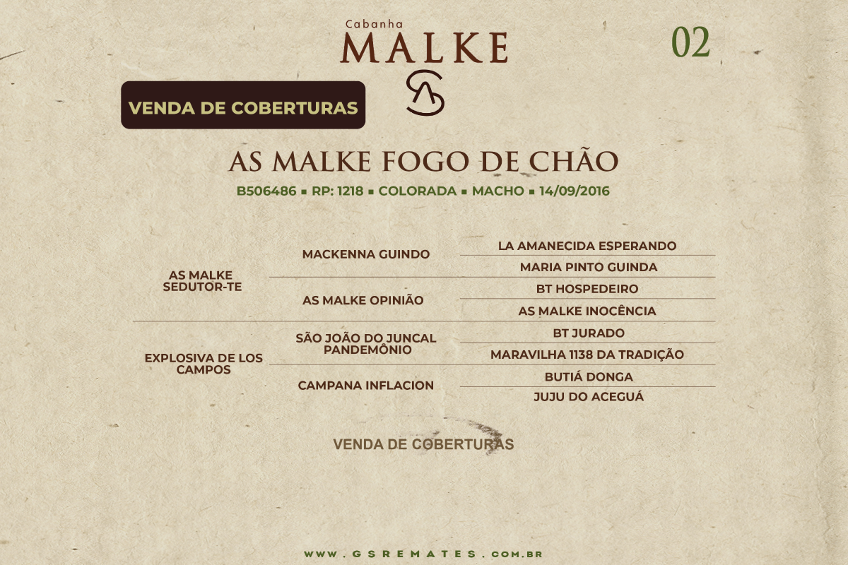 Geração COBERTURAS AS MALKE FOGO DE CHÃO