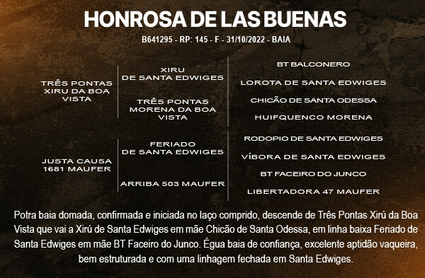 Geração HONROSA DE LAS BUENAS