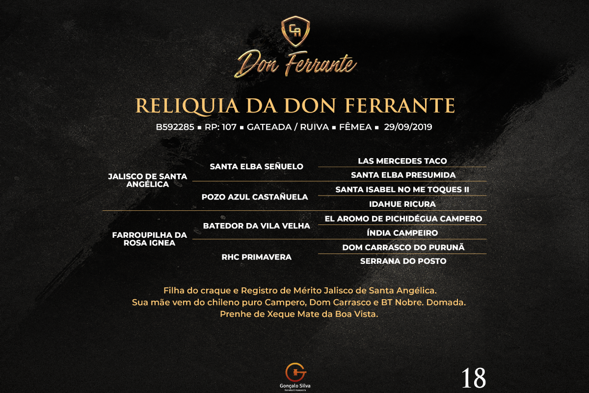 Geração RELIQUIA DA DON FERRANTE 