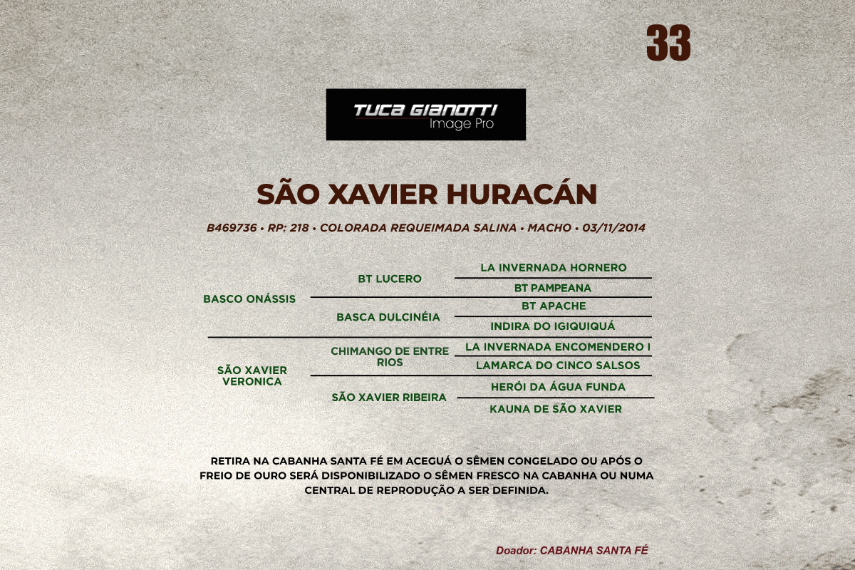 Geração SÃO XAVIER HURACAN 