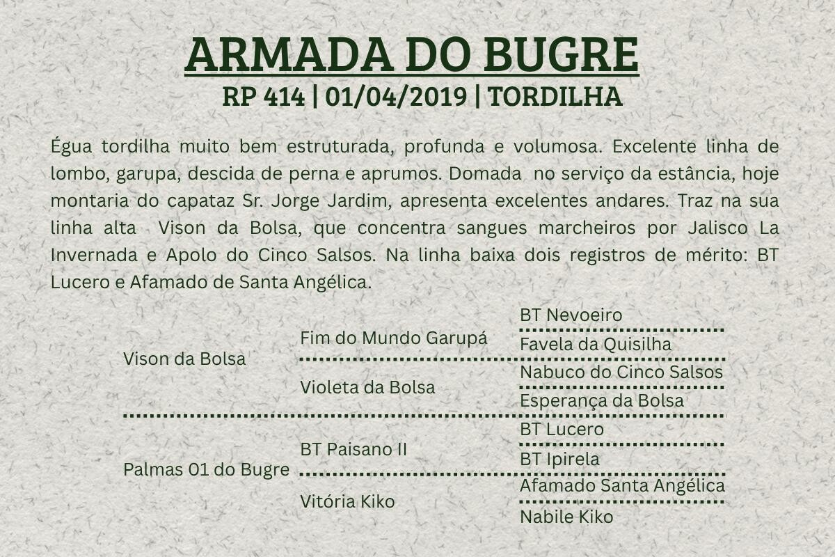 Geração ARMADA DO BUGRE
