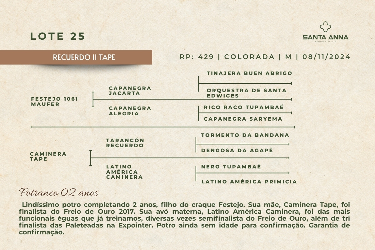 Geração RECUERDO II TAPE