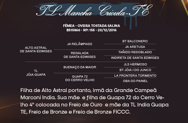 Geração TL MANCHA CRIOULA-TE