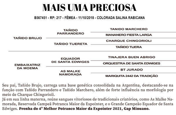 Geração MAIS UMA PRECIOSA