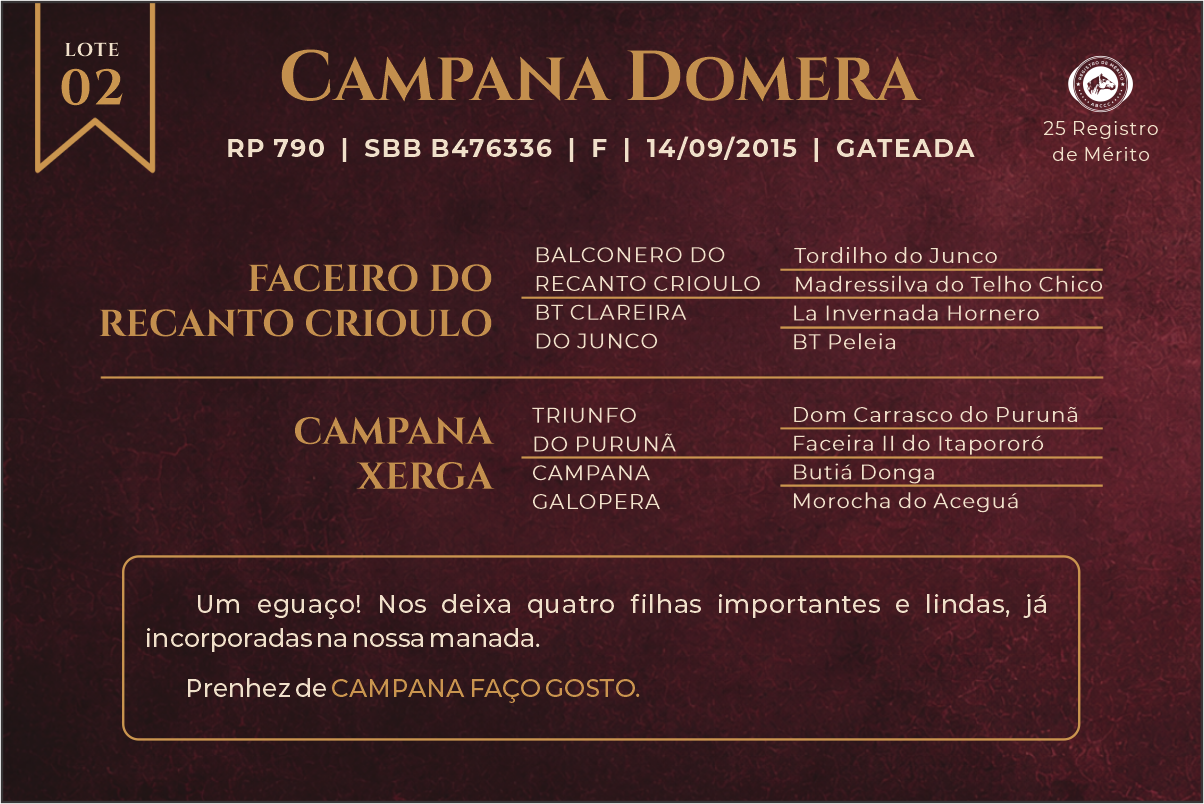 Geração CAMPANA DOMERA