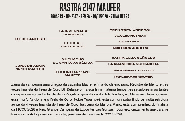 Geração RASTRA 2147 MAUFER