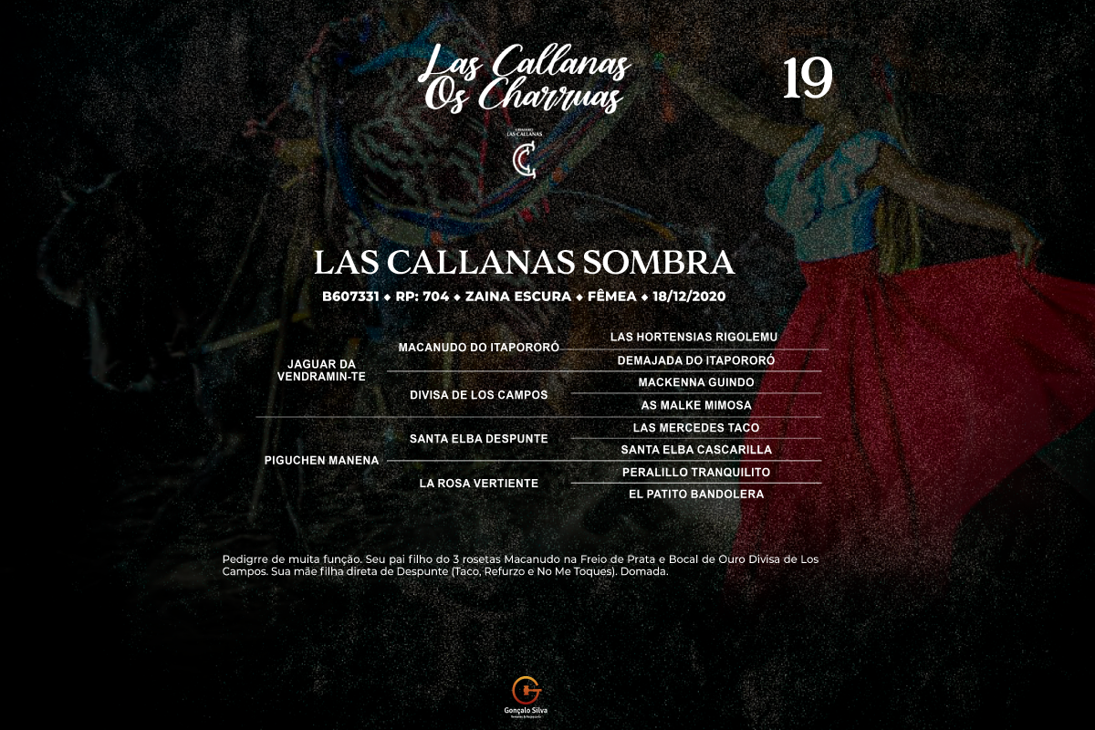 Geração  LAS CALLANAS SOMBRA