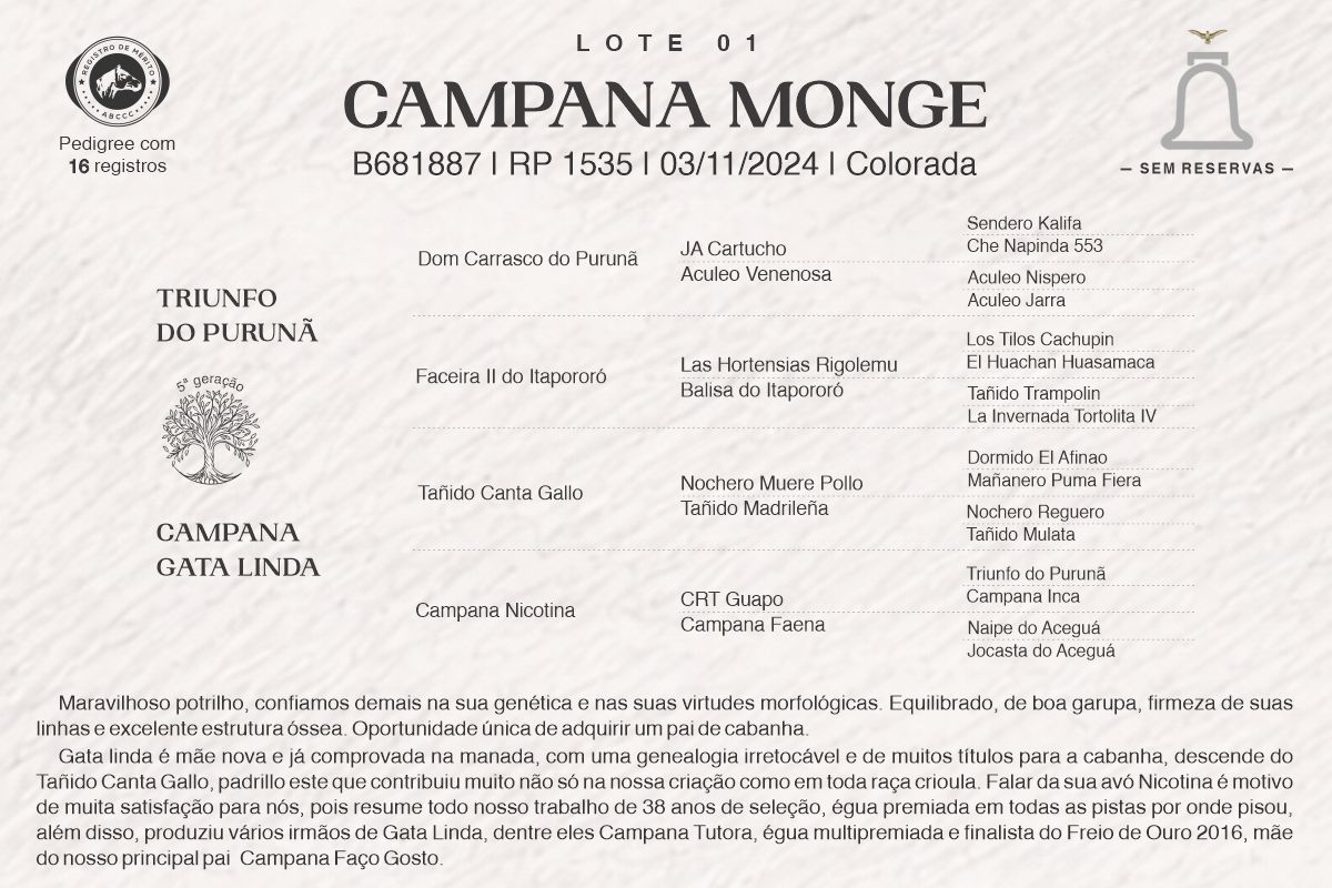 Geração CAMPANA MONGE