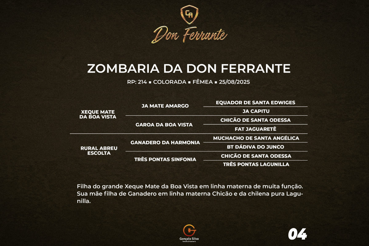Geração ZOMBARIA DA DON FERRANTE 