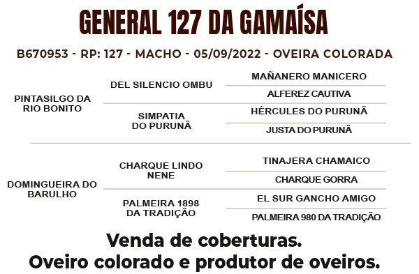 Geração GENERAL 127 DA GAMAÍSA ( COBERTURA )