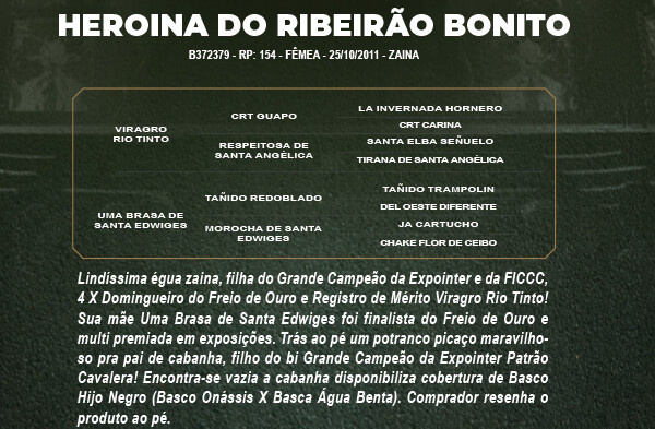 Geração HEROINA DO RIBEIRÃO BONITO 