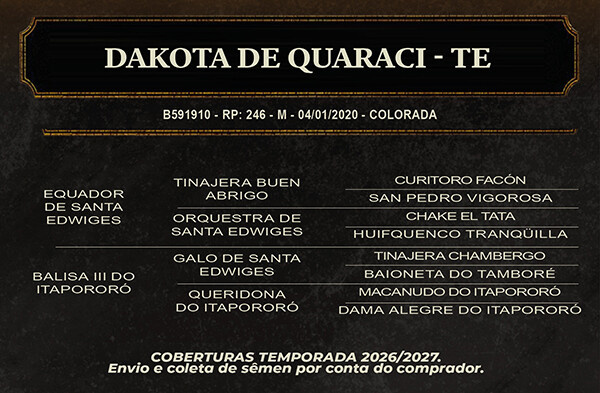 Geração DAKOTA DE QUARACI - TE 