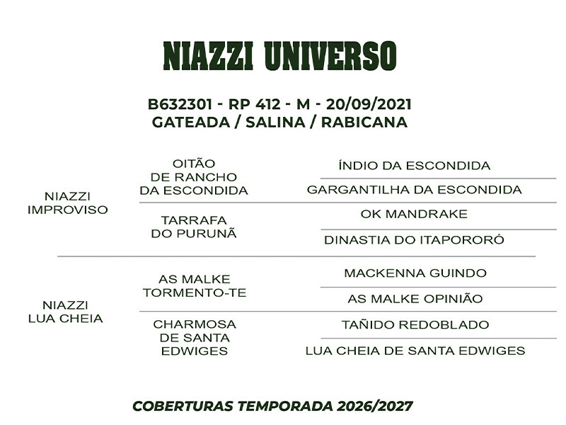Geração COBERTURA NIAZZI UNIVERSO