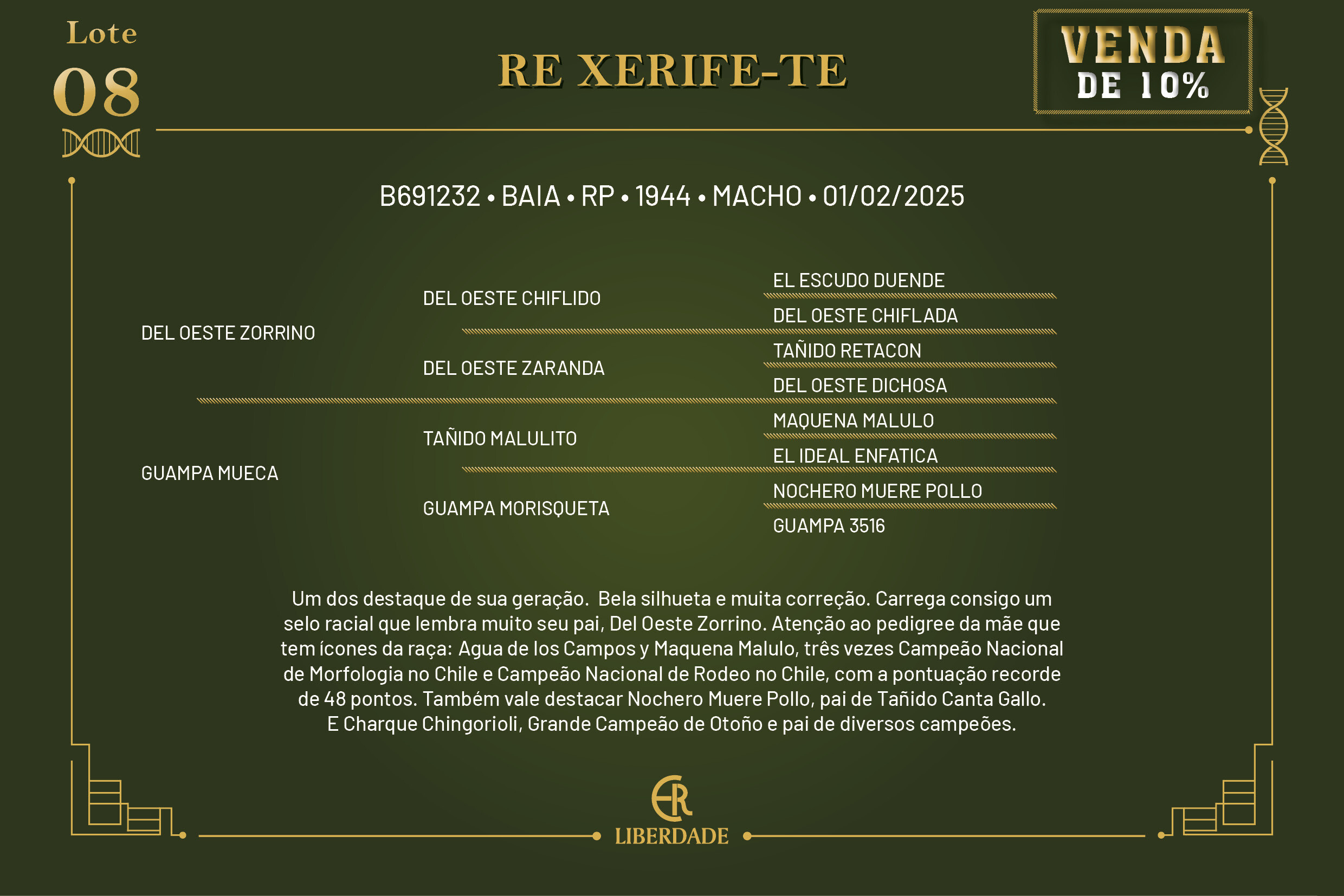 Geração COTA DE 10% RE XERIFE - TE 