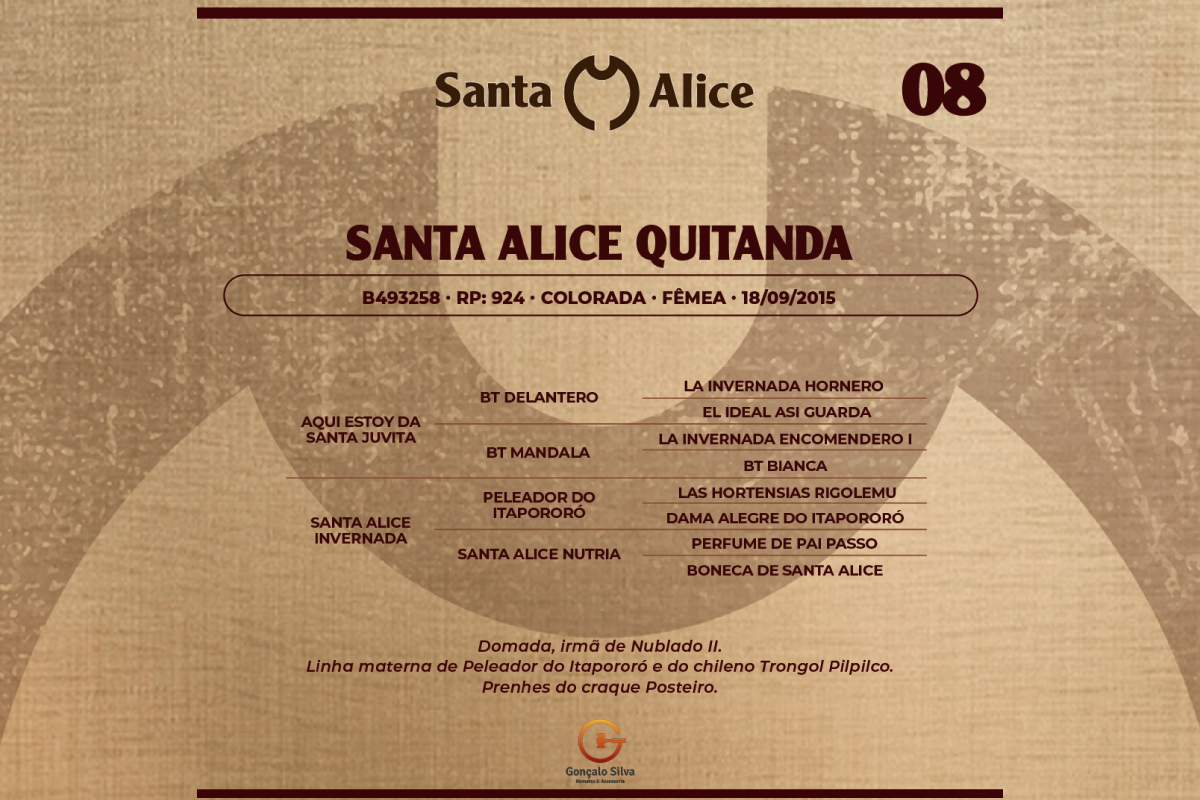 Geração SANTA ALICE QUITANDA