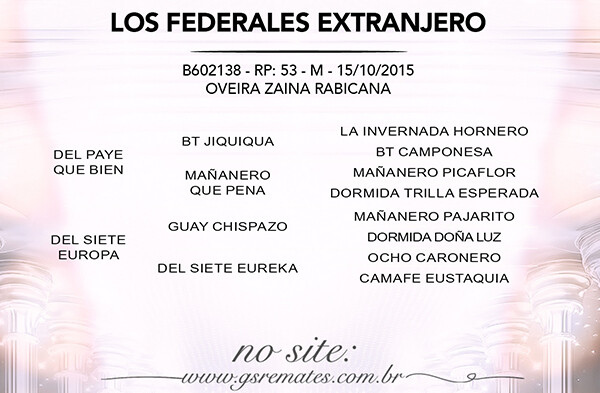 Geração LOS FEDERALES EXTRANJERO OU DOÑA EUFEMIA DESEADO