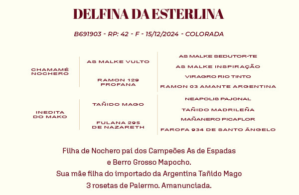 Geração DELFINA DA ESTERLINA