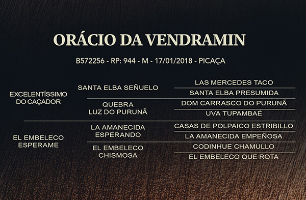 Geração ORÁCIO DA VENDRAMIN-TE