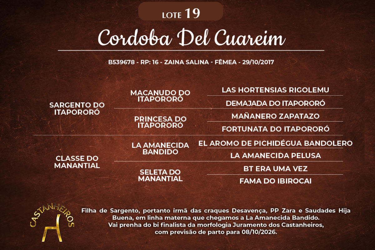 Geração CORDOBA DEL CUAREIM