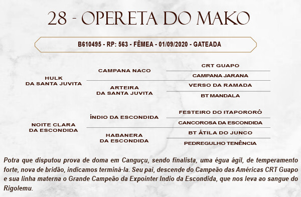 Geração OPERETA DO MAKO