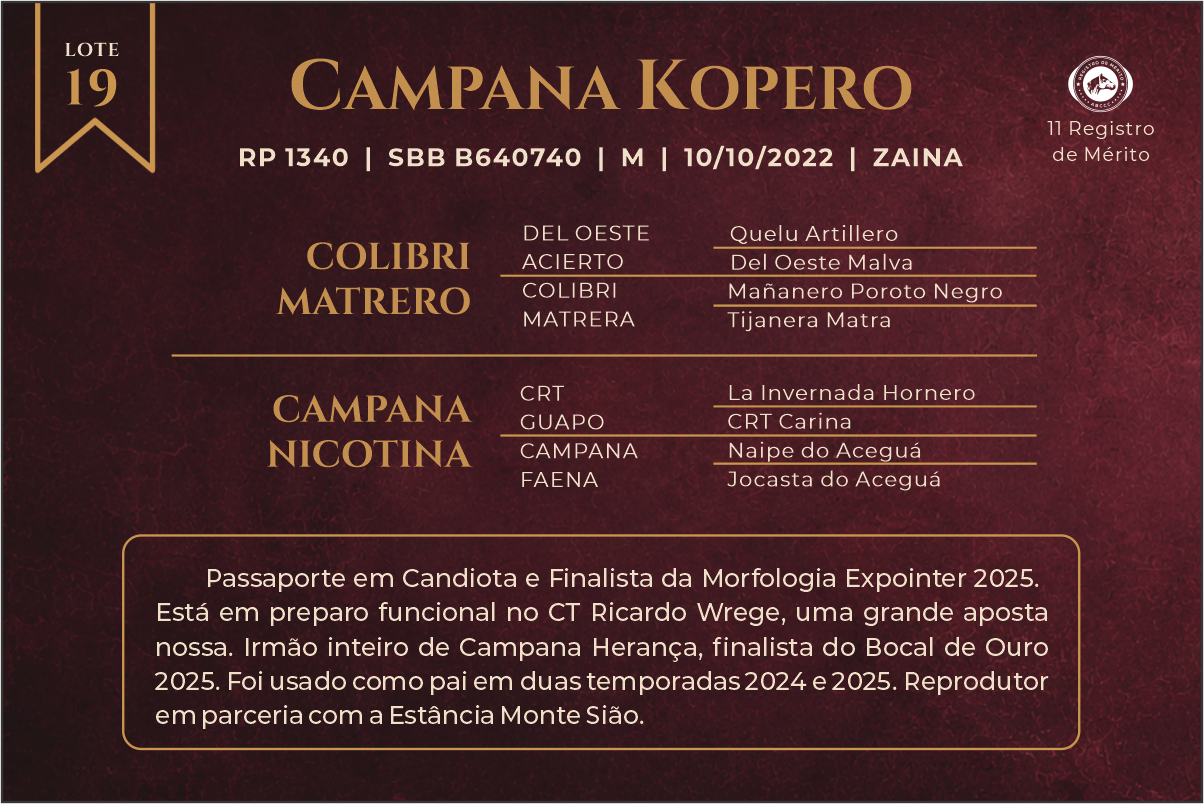 Geração CAMPANA KOPERO
