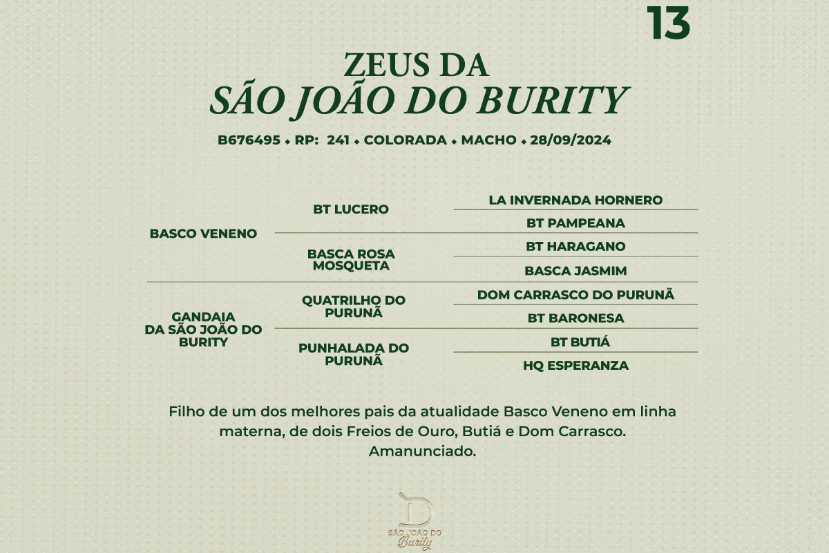 Geração ZEUS DA SÃO JOÃO DO BURITY