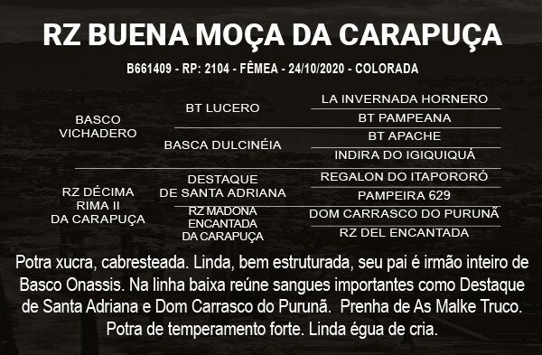 Geração RZ BUENA MOÇA DA CARAPUÇA