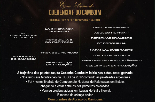 Geração QUERENCIA F DO CAMBOIM