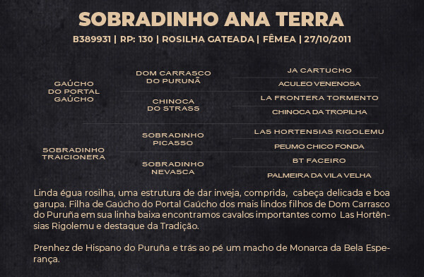 Geração SOBRADINHO ANA TERRA