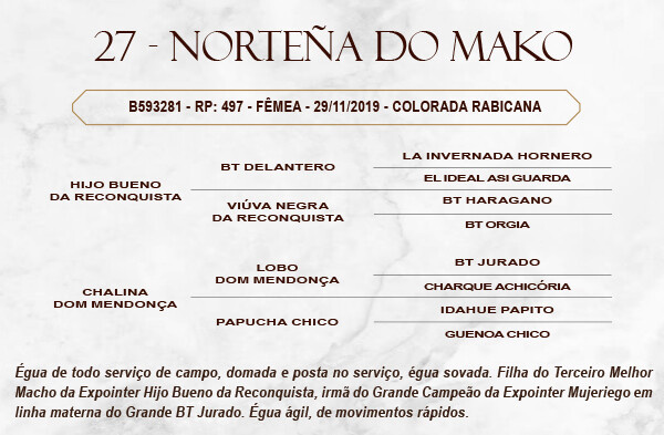 Geração NORTEÑA DO MAKO