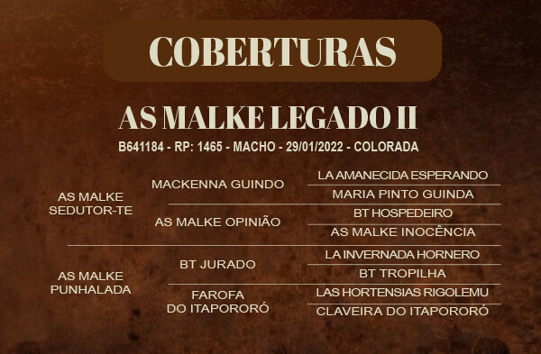 Geração COBERTURAS AS MALKE LEGADO II