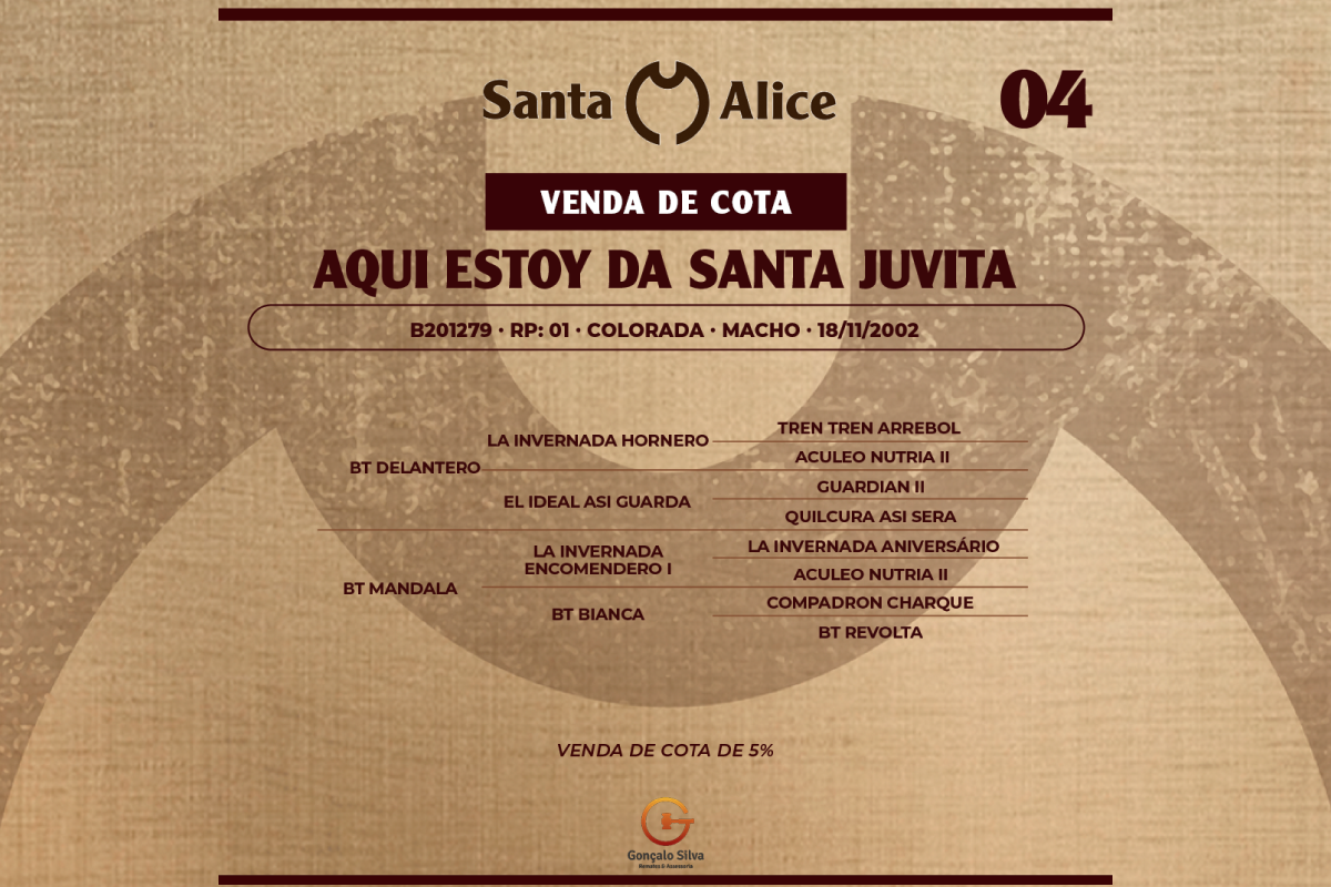 Geração AQUI ESTOY DE SANTA JUVITA - COTA