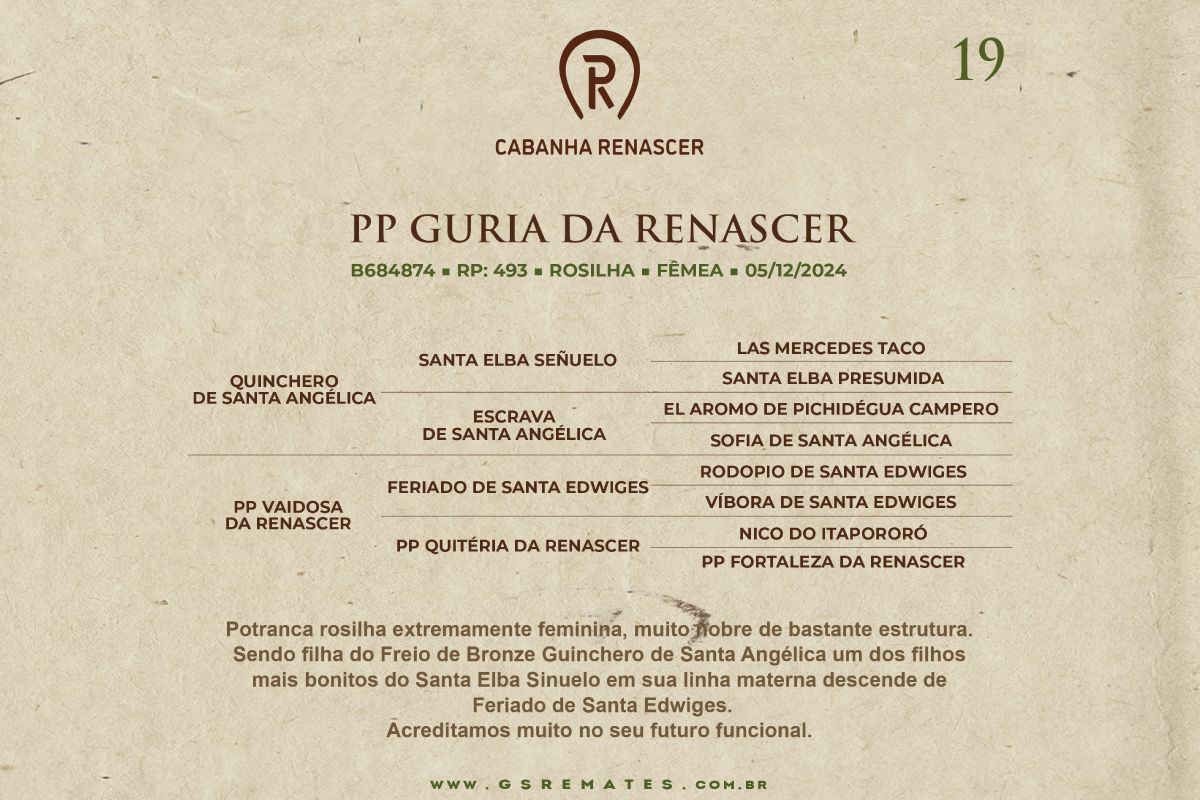Geração PP GURIA DA RENASCER