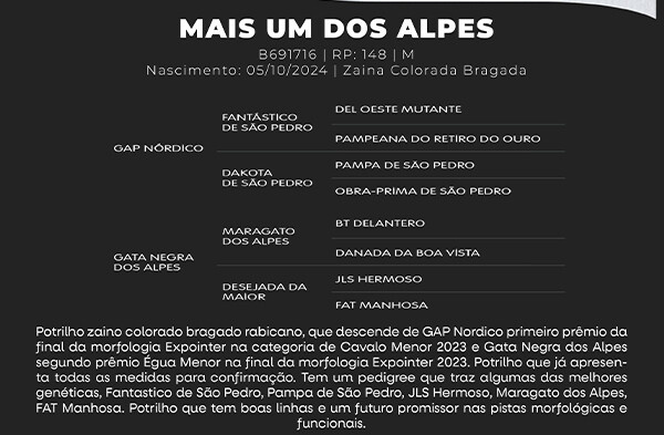 Geração MAIS UM DOS ALPES