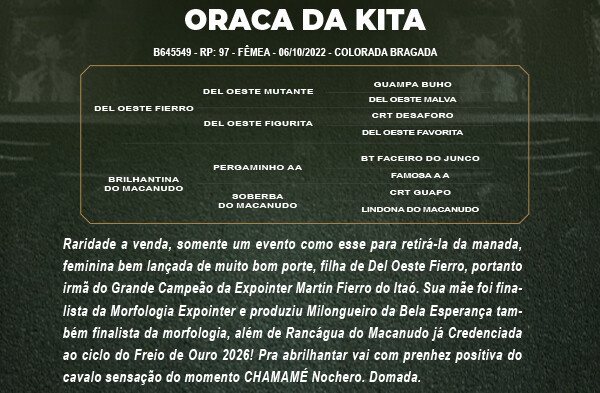 Geração ORACA DA KITA 