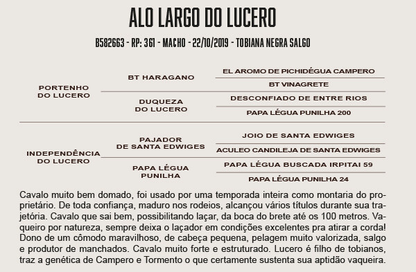 Geração ALO LARGO DO LUCERO