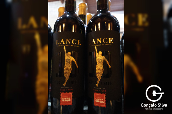 Vinho Lance de Craque 5L autografado pelo D'alessandro