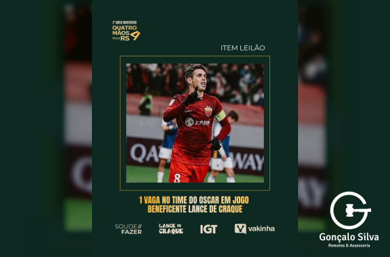 1 vaga para jogar no time Oscar Jogo Beneficente Lance de Craque 2026 em Dezembro em Gramado
